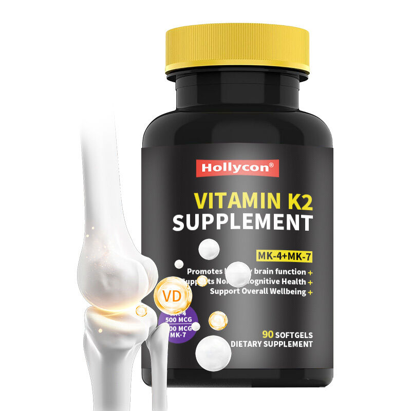 OEM Full Spectrum Vitamin K2 Softgels with 600 Mcg of Trans Form Supports General Health and Bone Strength Vitamin K2 Supplement