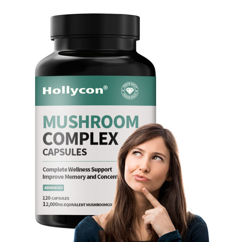 OEM Mushroom Supplement Organic Mushrooms Supplement Nootropic Brain Supplements Memory Focus Ayurveda Mushroom Complex Capsules