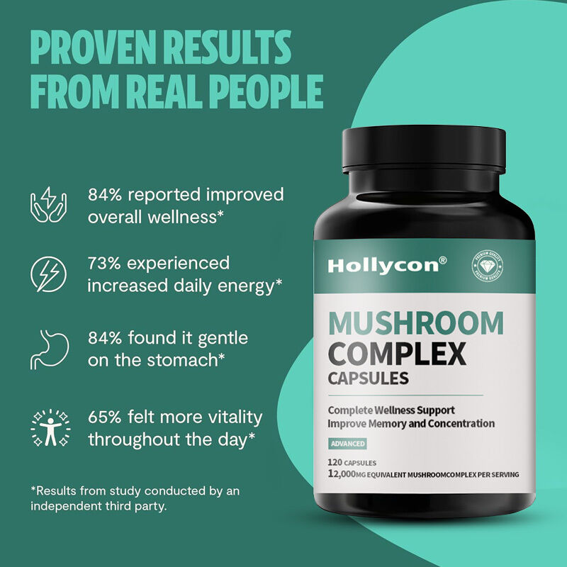 OEM Mushroom Supplement Organic Mushrooms Supplement Nootropic Brain Supplements Memory Focus Ayurveda Mushroom Complex Capsules