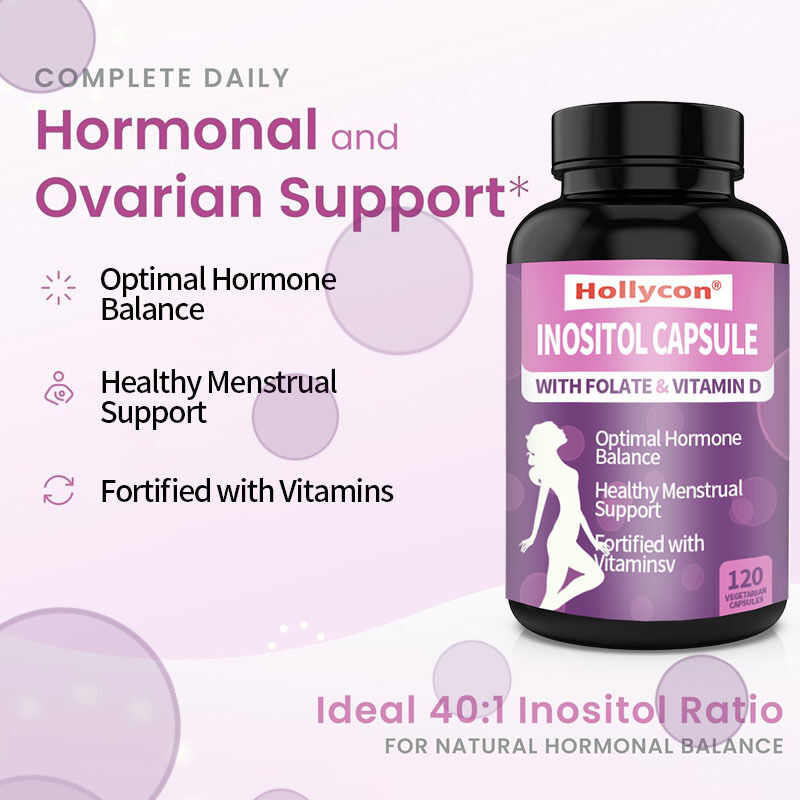 OEM Premium Inositol Supplement Inositol Plus Ratio Healthy Hormone Balance & Healthy Ovarian Support for Women Inositol Capsule