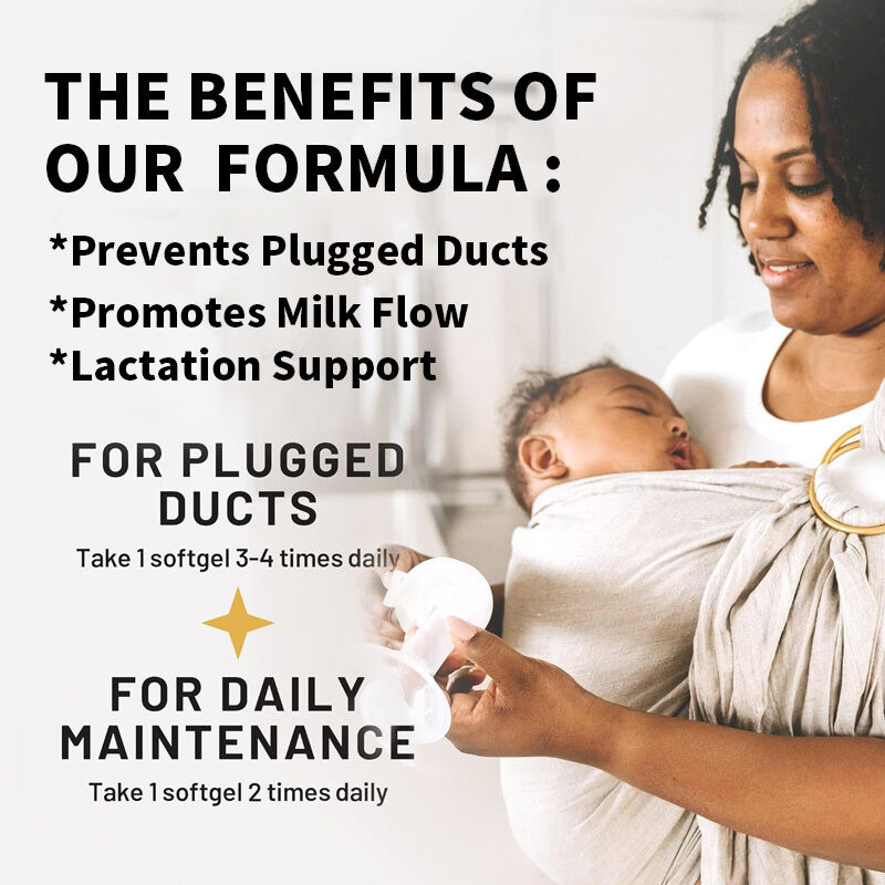 OEM Sunflower Lecithin Softgels 1200mg Lactation Support Milk Flow Clogged Milk Ducts Sunflower Lecithin Supplement