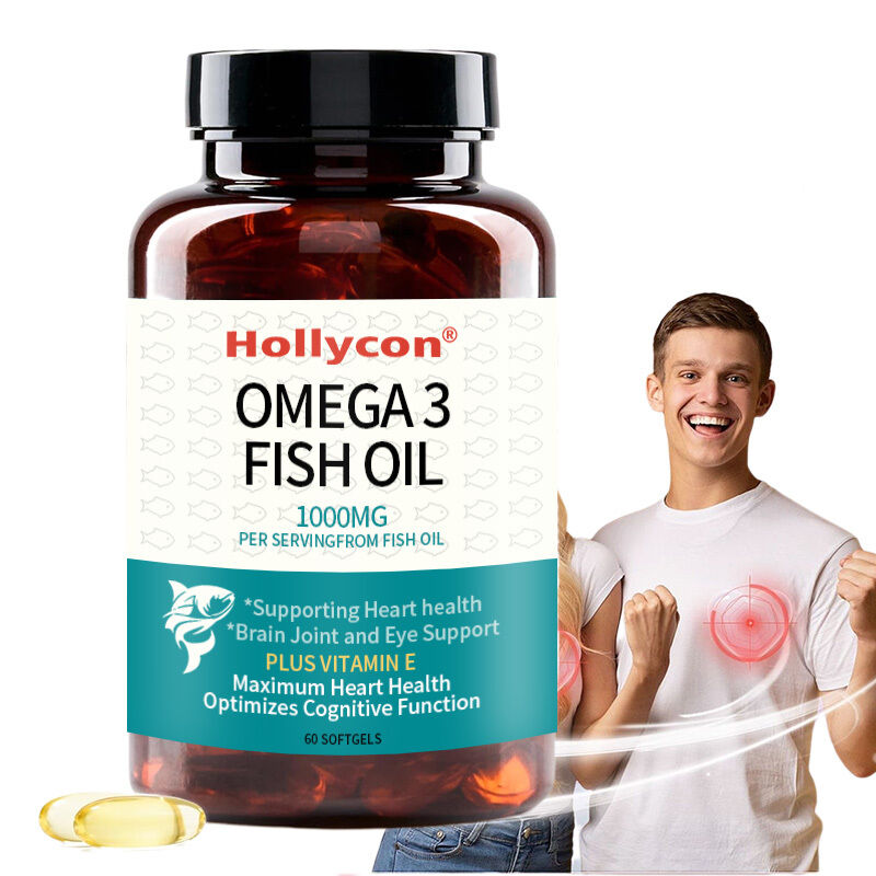OEM Omega 3 Supplement 1000mg Per Serving 600 EPA & 400 DHA and Vitamin E Support for Heart & Brain Health Omega 3 Fish Oil