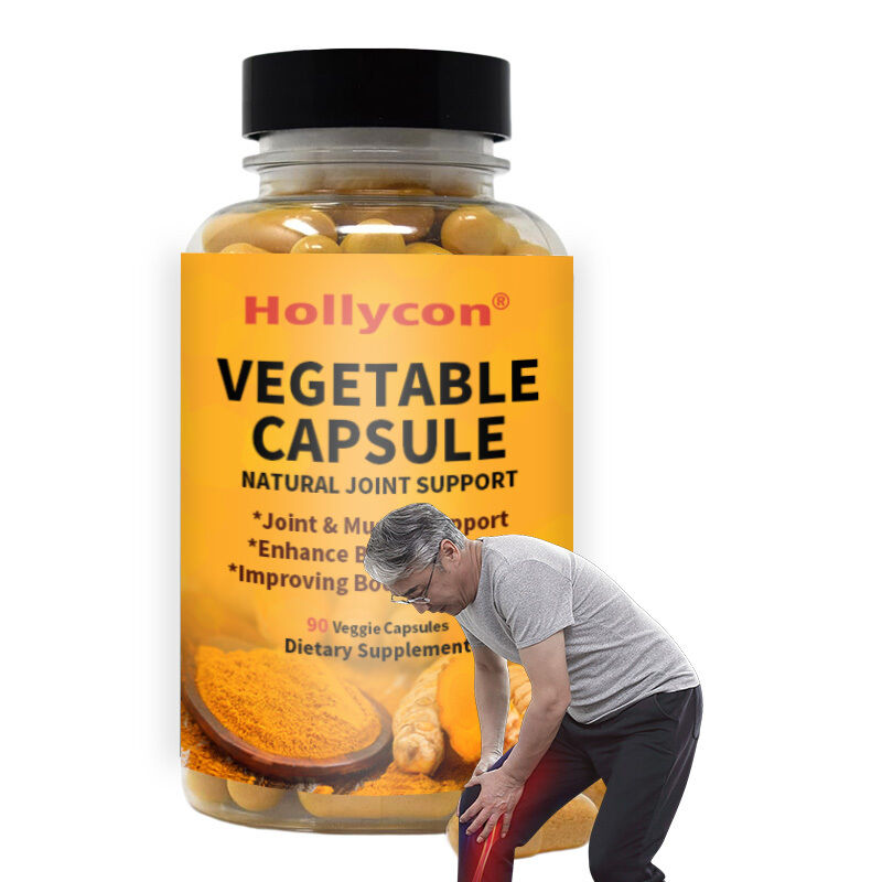 OEM Natural Joint Muscle Vegetable Support Supplement with Turmeric Curcumin Boswellia & Ginger Vegetable Capsules