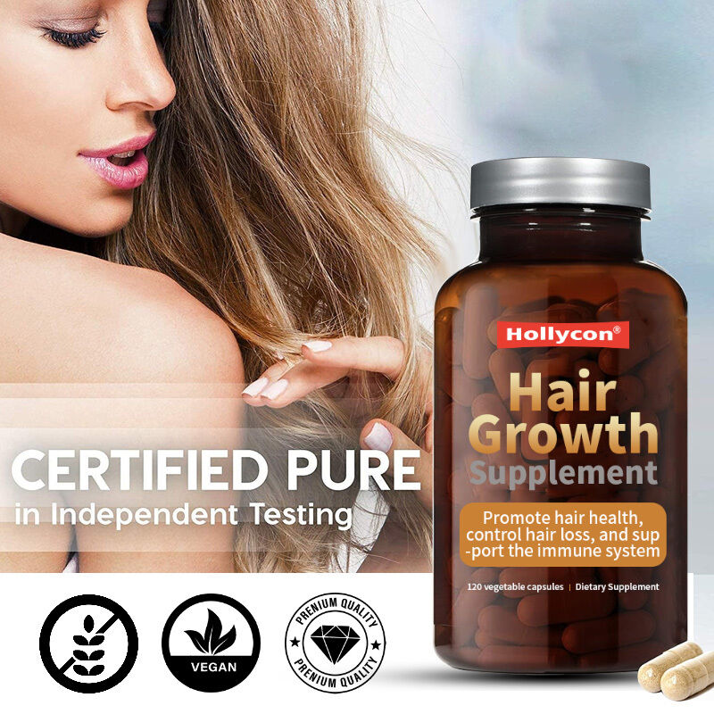 OEM Hair Growth Supplement for Genetic Thinning for Men and Women Control Hair Loss Immune System Hair Growth Capsules
