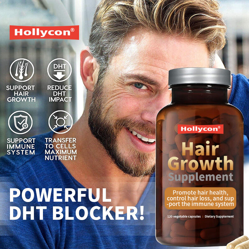 OEM Hair Growth Supplement for Genetic Thinning for Men and Women Control Hair Loss Immune System Hair Growth Capsules