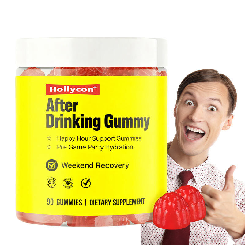 OEM Happy Hour Gummies Supplement Pre Game Party Hydration Electrolytes Alcohol DHM Milk Thistle After Drinking Gummy