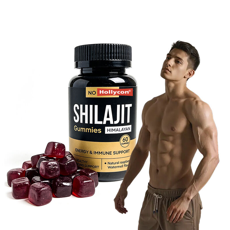 Private Label Shilajit Men's Gummies Fulvic Acid Sugar Free Supplement Maintain Normal Energy Levels and Immune Function