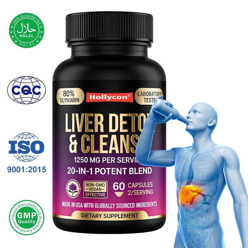 OEM & ODM Private Label Liver Cleanse Detox & Repair Capsules Liver Health Supplement Repairs and Helps Maintain a Healthy Liver & Digestive Wellness