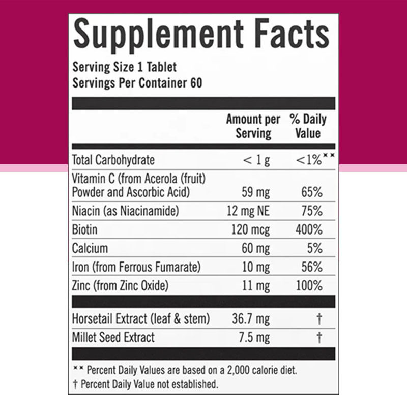 Hair Growth Supplements with Biotin & Marine Collagen for Nourishing Thinning Hair Improving Hair Growth and Thickness for Women
