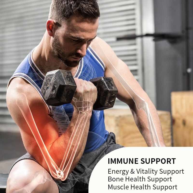 Private Label Vitamin D3 K2 Capsules with Vitamin B6, Zinc & Quercetin Supports Energy, Immune, Muscle Health for Men & Women