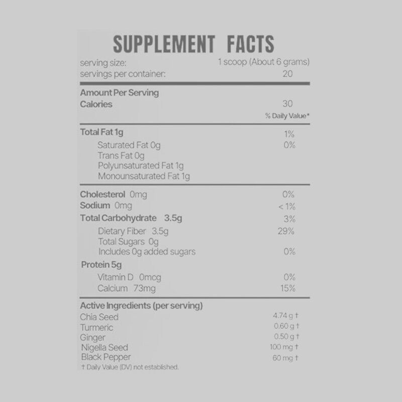 Organic Chia Seed Powder High Fiber & Protein Supplement with Customized Flavor Factory Direct Supply