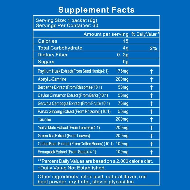 Balanced Plant Nutrient Drink Mix Powder with Convenient Instant Formula in Portable Single Sachets