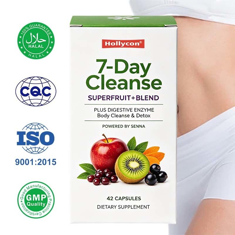 7-Day Herbal Digestive Wellness Pills with Senna Leaf for Mild Intestinal Nourishment and Standard Weekly Pack Spec