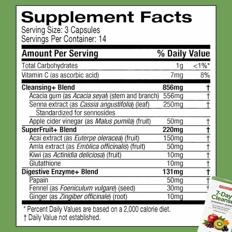 7-Day Herbal Digestive Wellness Pills with Senna Leaf for Mild Intestinal Nourishment and Standard Weekly Pack Spec