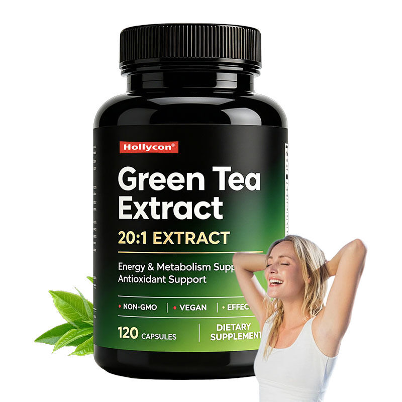 Customizable OEM Green Tea & Green Coffee Bean Extract Capsules with Dual Botanical Formula and Natural Antioxidants