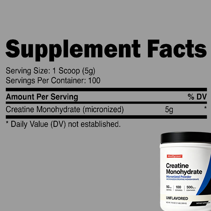 High Purity Micronized Creatine Monohydrate Powder for Fitness Daily Nutrient Supply with Easy Dissolving Texture