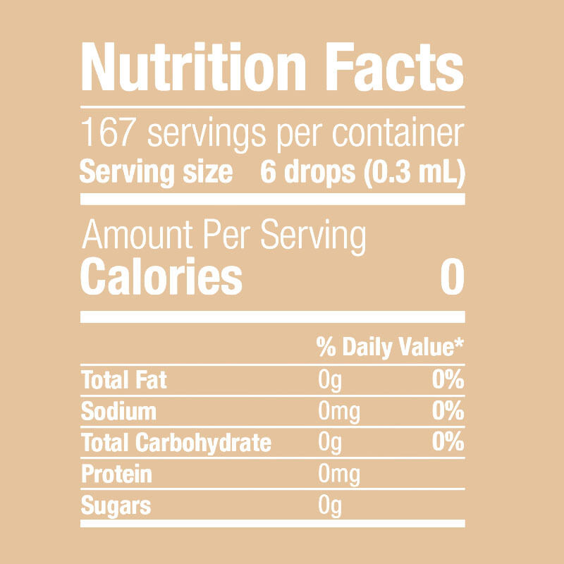 Gluten Free Monk Fruit Extract Liquid Drops with Natural Mild Fruit Taste and Customizable Concentration