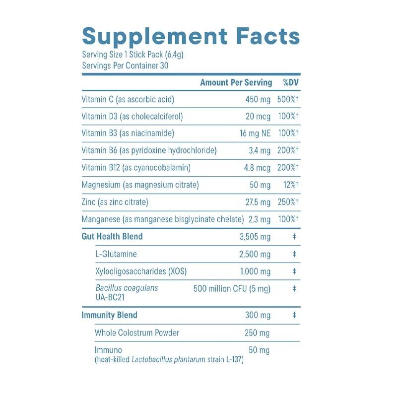 Dual Prebiotic & Probiotic Drink Powder with Natural Microbial Ingredients for Balanced Gut Health Supplementation