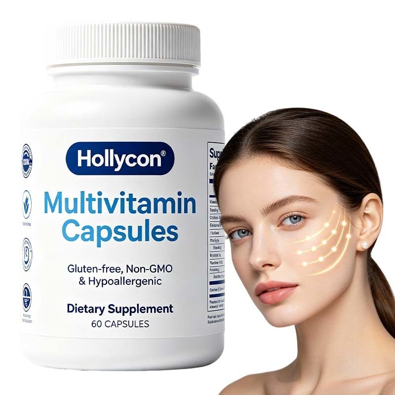 Multivitamin Capsules with Folate CoQ10 Lutein for Cognitive Eye Health Support | OEM Private Label Supplement