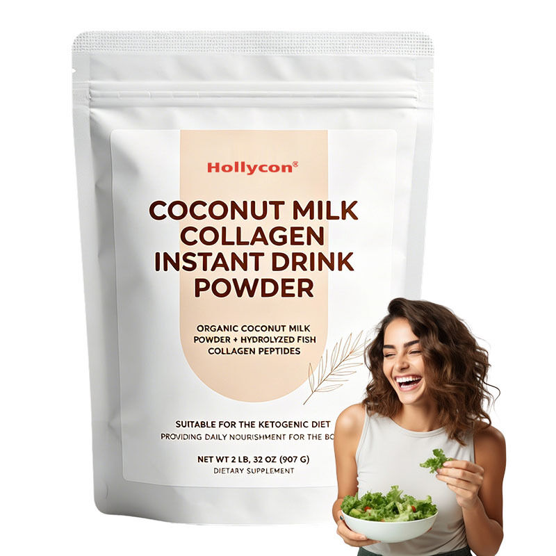 Organic Coconut Milk Hydrolyzed Fish Collagen Protein Powder ODM Customizable Nutrient Drink Supplement