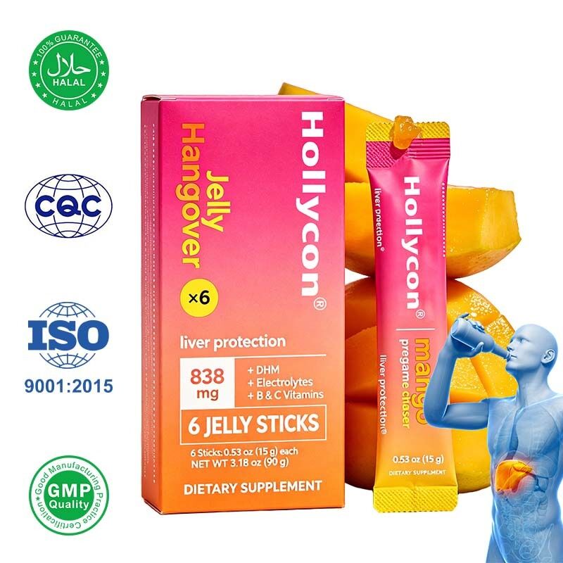 Multi Herbal Compound Formula Jelly Sticks with Convenient Packaging for Alcohol Metabolism Aid