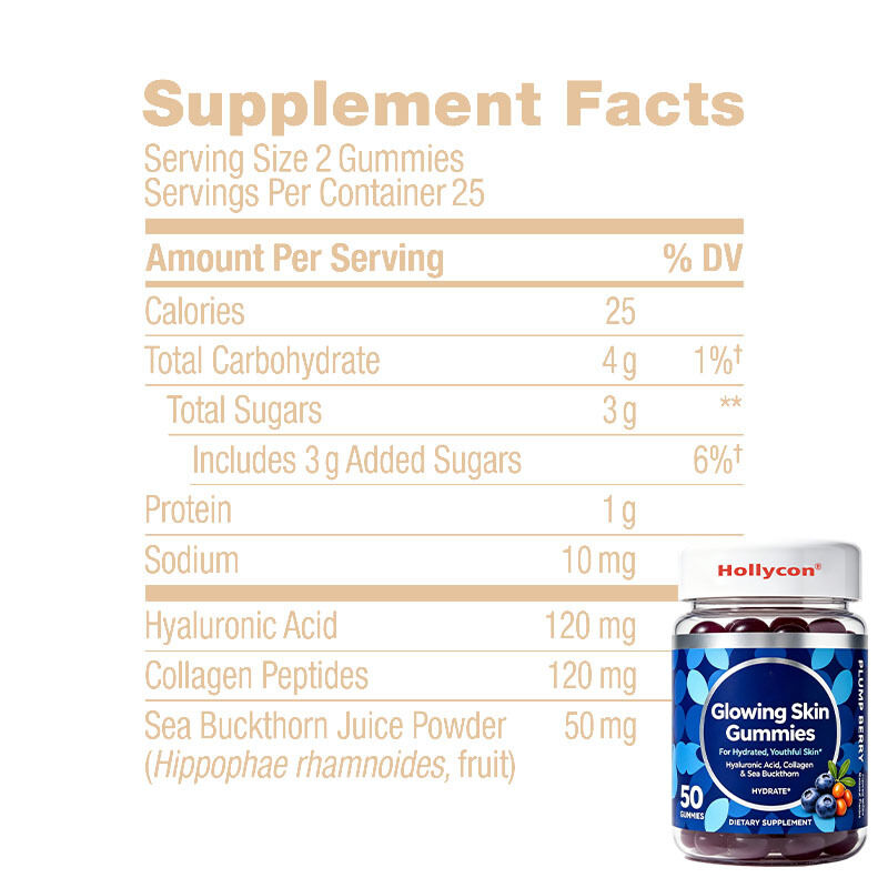 Customized Flavor Hydrolyzed Collagen Gummies with 24 Months Shelf Life for Hydrating Skin Brightening