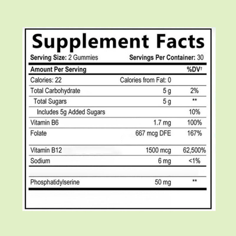 Halal Certified Acetyl-L-Carnitine Chewable Gummies with Customizable Flavor to Neutralize Free Radicals
