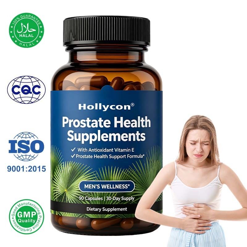 Saw Palmetto & Pygeum Dual Herbal Formula Men's Supplement with Urinary Tract Support and Customizable Private Label Service