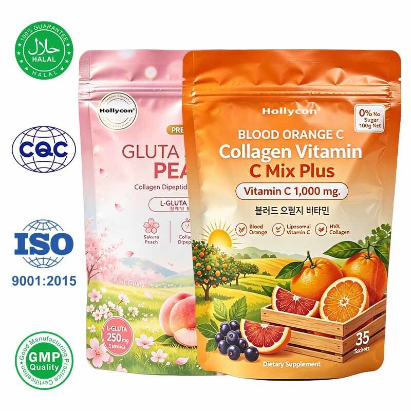 VC & Glutathione Blend Collagen Powder with Fruit Flavor ODM Custom Formula Daily Supplement