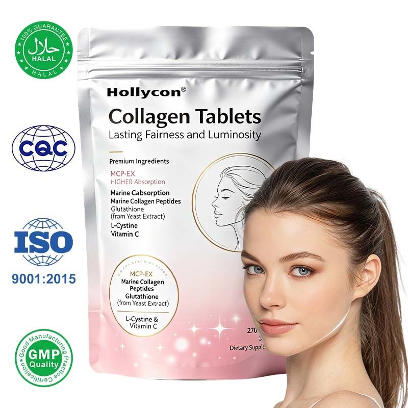 GFSI HACCP Certified Purified Collagen Tablets | Daily Compound Protein Nutrient Supplement, Private Label Customizable