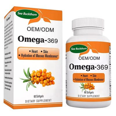 Custom Sea Buckthorn Epa Omega 3 Softgels Supplement For Boosting Immunity