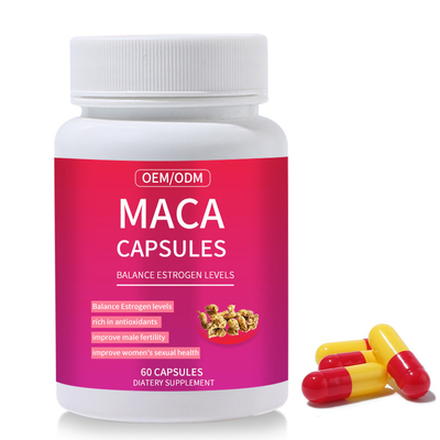 Raw Herbs Maca Root Supplement 120 Capsules Improve Male Fertility