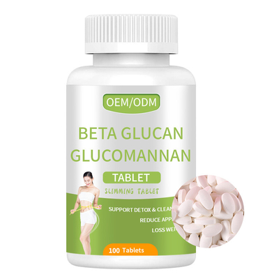 Custom Beta Glucan Clucomannan Tablets Body Slim Tablet