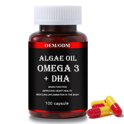 DHA Omega 3 Softgels Vegan Capsules Algae Oil Supplement