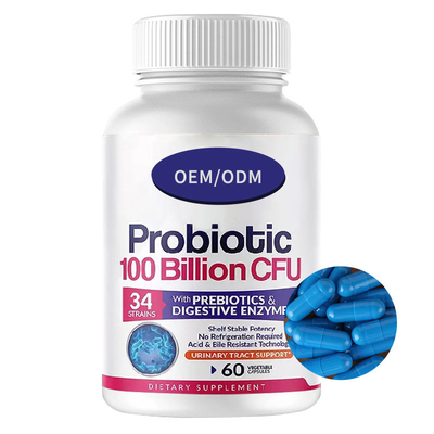 Loss Weight Digestive Probiotic Bacteria Capsuless Supplements 100 Billion CFU