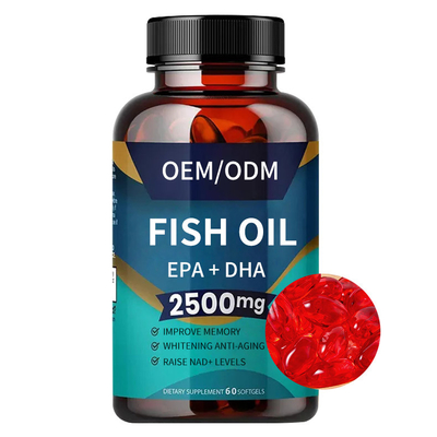 Improve Memory Softegels Supplements OEM Omega-3 Fish Oil For Brain