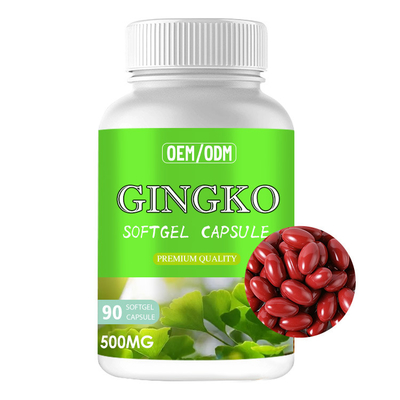 Memory Strengthen Ginkgo Biloba Softgel Capsule Supplements For Brain booster