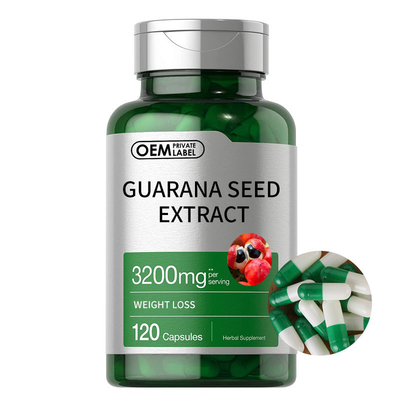 Herbal Fat Cutter Supplements Guarana Seed Extract 3200mg