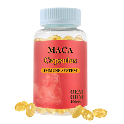 OEM Private Label Gold 500 Mg Maca Root Capsules Supplement Stamina Energy Capsules