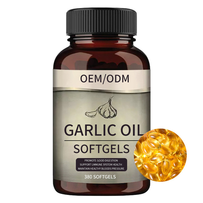 Natural Garlic Oil Softgels Capsules 1500mg Private Label Customized for Boost Immunity