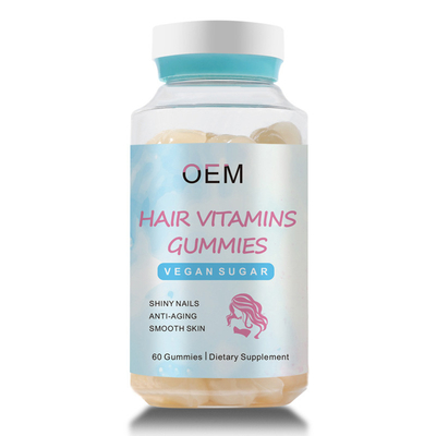 Customized Vegan Biotin Hair Gummies Healthy Hair Gummies For Shiny Nails
