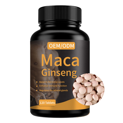 Customized Sexy Herbal Maca Ginseng Supplement 120 Tablets