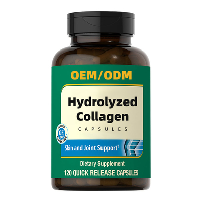 OEM Peptides Proteins Hydrolysate Hydrolyzed Collagen Capsules For Anti Aging