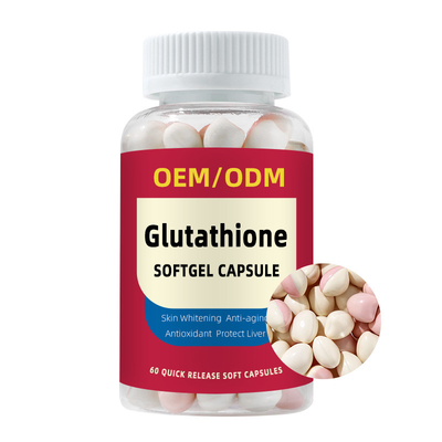 OEM Private Label Vitamin C 1500mg L-Glutathione Tablets For Skin Whitening Softgel