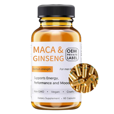 Increase Libido Ginseng Maca Root Supplement Capsules For Men
