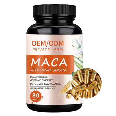 ODM Maca Panax Ginseng Extractum Capsules Male Supplement