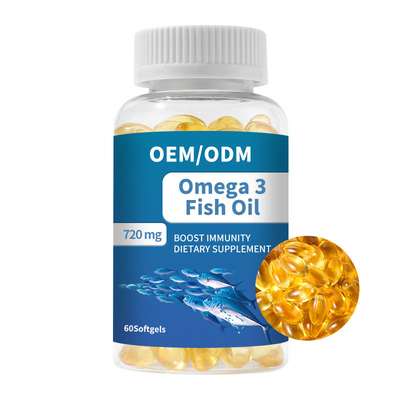 Fish Oil Omega 3 Softgels Capsules Vitamin E DHA EPA For Heart Brain Joint Health