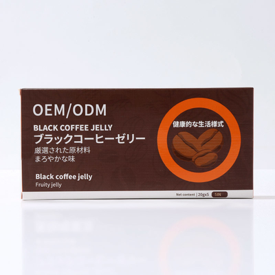 OEM ODM Black Coffee Jelly Supplement For Adults Mental Booster