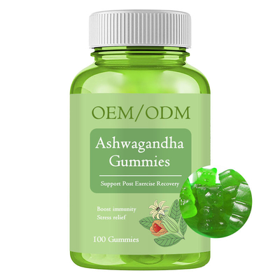 OEM 60 Ashwagandha Supplement Gummies Stress Relief Energy Immunity