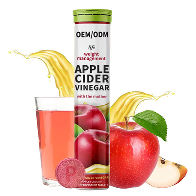 Organic Vegan Apple Cider Vinegar Effervescent Tablets For Weight Loss Slimming